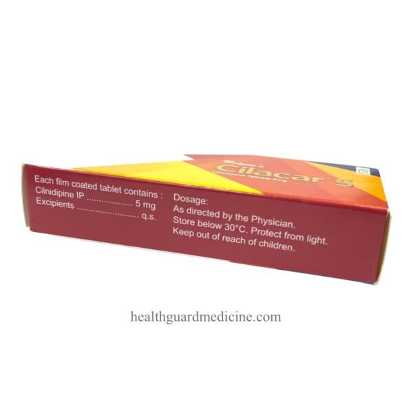 CILACAR 5 - Cilnidipine Tablets 5mg - Image 2