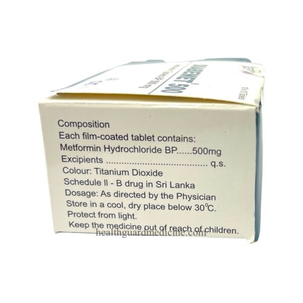 DIABEMET 500 (Metformin Tablets BP 500mg) - Image 3