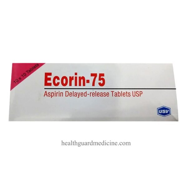 ECORIN 75 mg - Aspirin Delayed - release - Health Guard Medicine