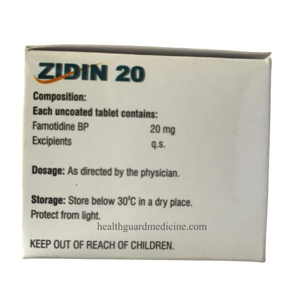 ZIDIN 20 mg - Famotidine Tablet